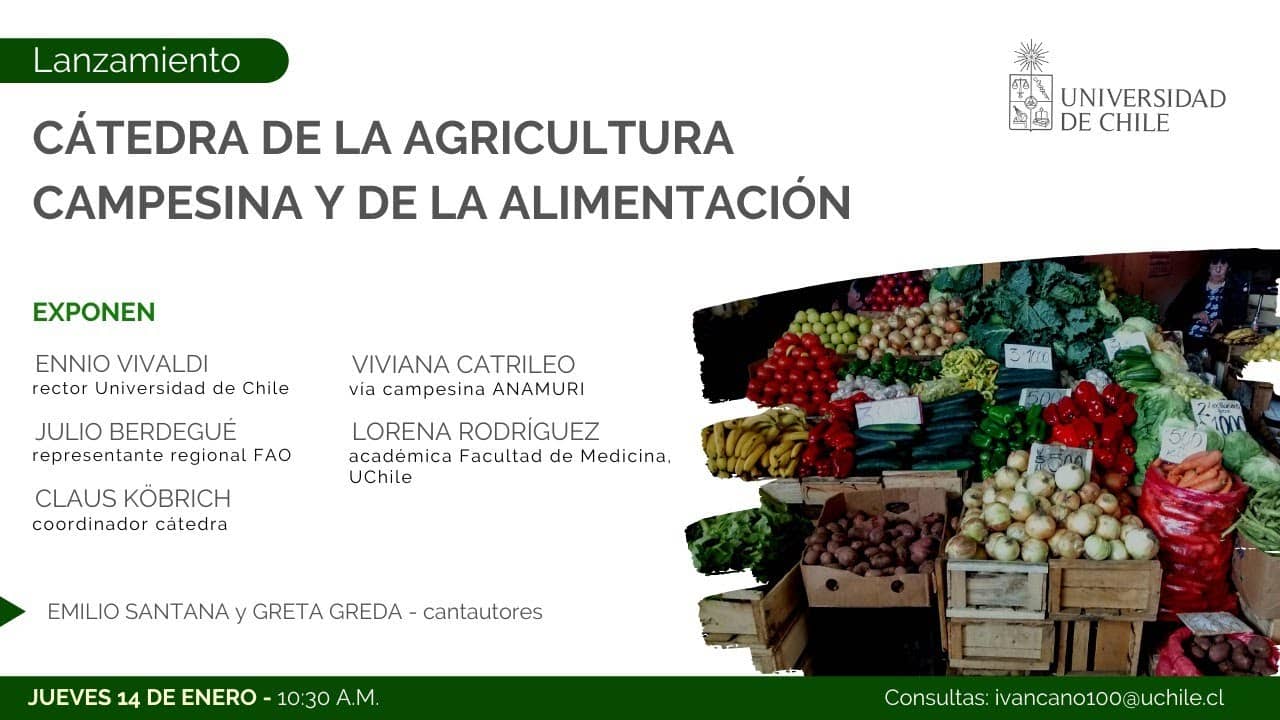 Lanzamiento Cátedra de la Agricultura Campesina y de la Alimentación